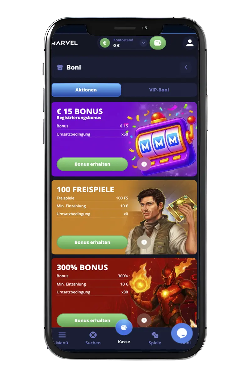 Online-Casino-Bonusprogramm auf Ihrem Handybildschirm