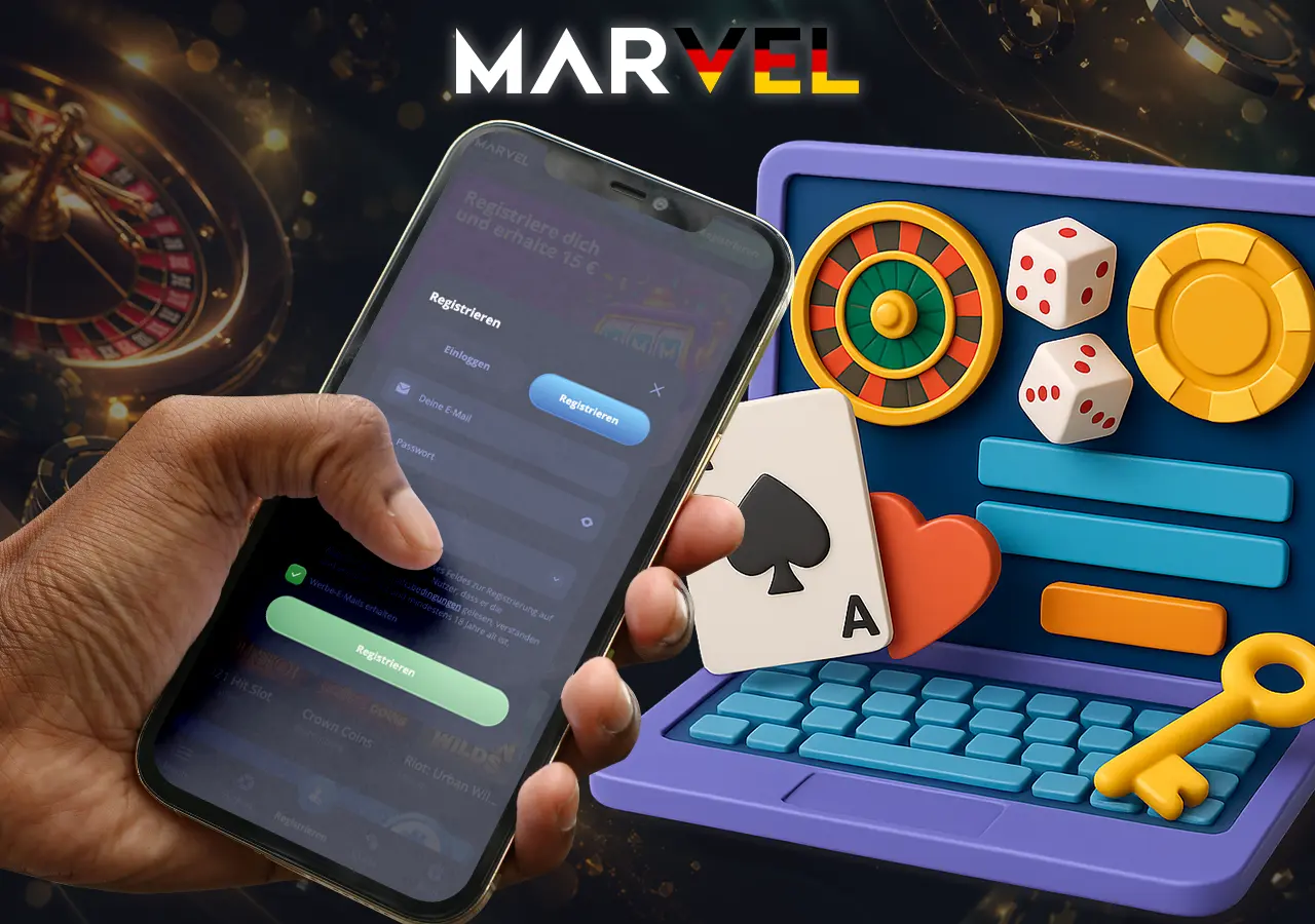 Schritt-für-Schritt-Anleitung zur Registrierung im Marvel Casino